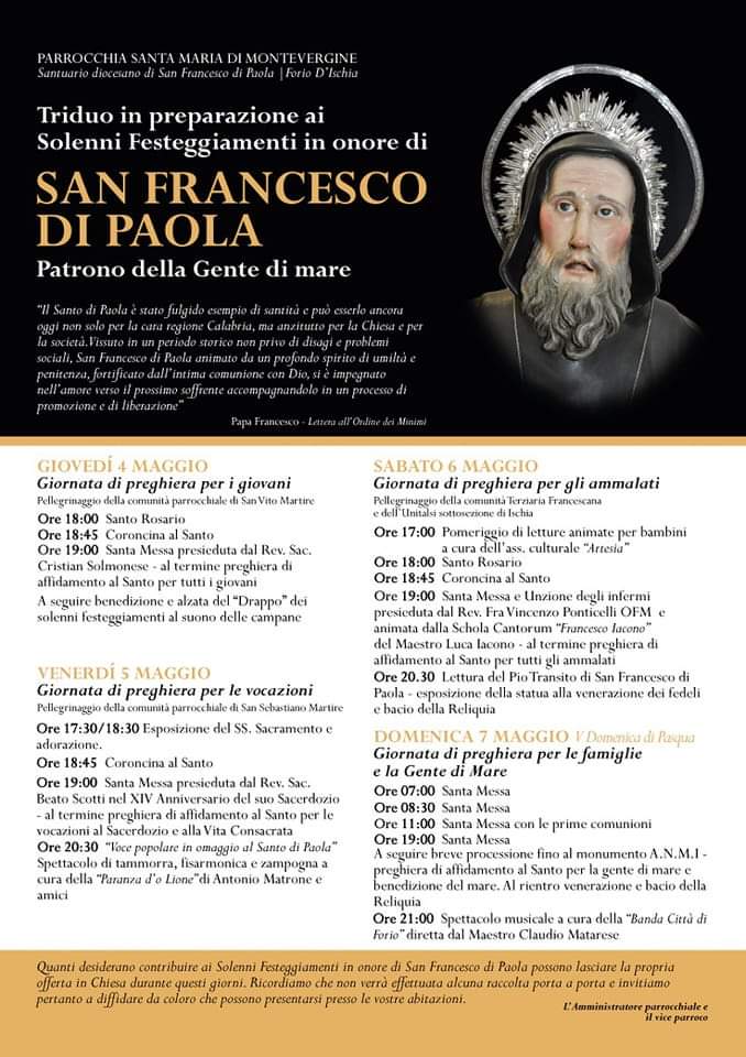 Festeggiamenti San Francesco di Paola