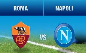 Proiezione della partita Roma - Napoli