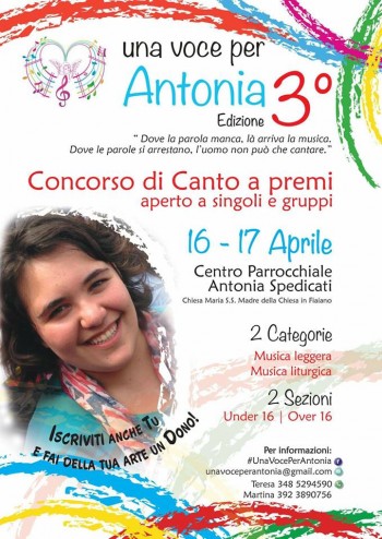Una voce per Antonia - 3° Edizione