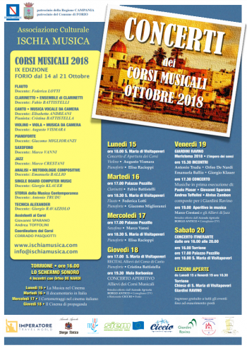 Associazione Culturale Ischia Musica - Concerti dei Corsi Musicali Ottobre 2018