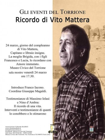 Gli eventi del Torrione: Ricordo di Vito Mattera