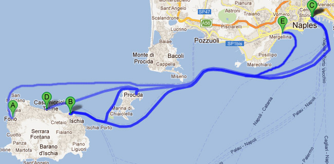 Napoli-Ischia-Forio-mappa