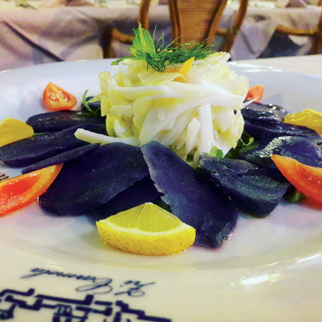 Seppie all'insalata rondinella