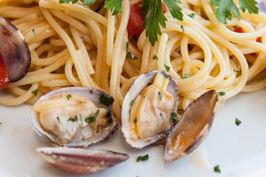 Spaghetti vongole da coco