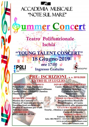"SUMMER CONCERT" 2019 -ACCADEMIA MUSICALE NOTE SUL MARE 