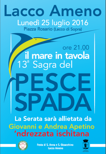 Il mare in tavola: 13sima Sagra del Pesce Spada