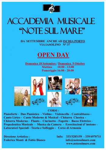 Accademia Musicale "Note sul Mare" - OPEN DAY - Ischia Porto
